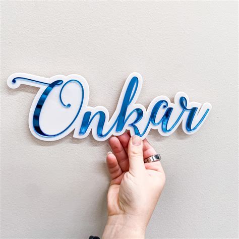 3d Name Plaques Double Layered Cmc Gold