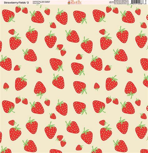 Ella And Viv Paper Company Strawberry Fields Two Paper Strawberry