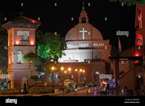 Malaysia Melaka Malacca Town Square Christ Church Clock Tower