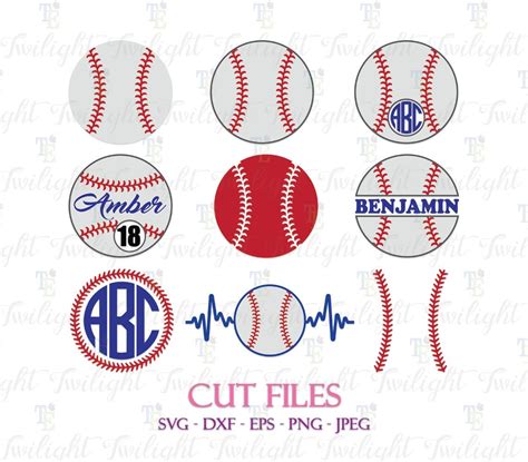 Baseball Cut Files Baseball Svg Files Baseball Dxf File