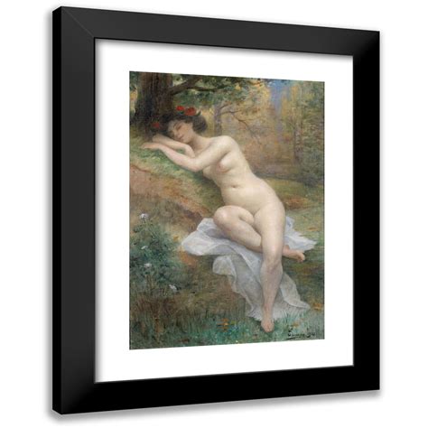 Henri Adrien Tanoux 11x14 Black Modern Framed Museum Art Print Titled