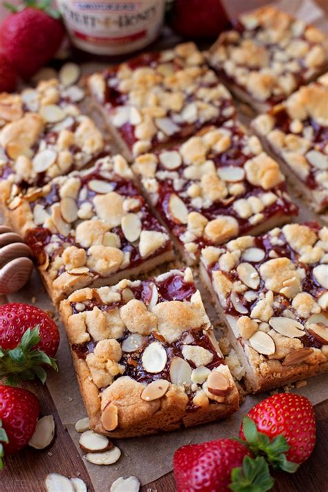 Strawberry Almond Shortbread Bars Life Made Simple