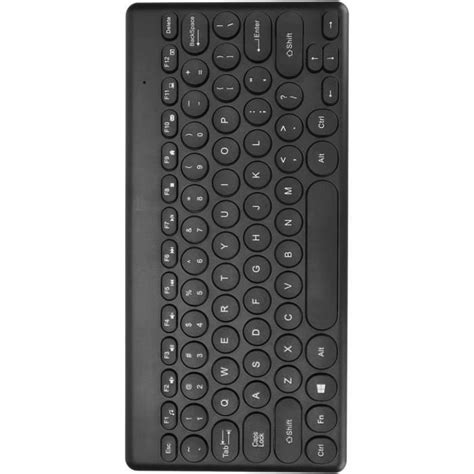 Clavier Sans Fil Touches Rondes Plug And Play Clavier Portable