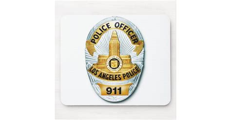 LAPD Badge Mousepad | Zazzle