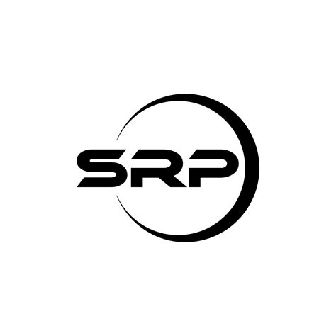 Srp Letter Logo Design With White Background In Illustrator Vector