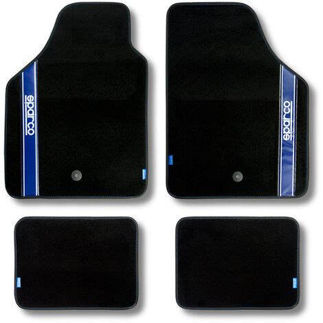 Set Di Tappetini Per Auto Sparco Tessuto Blu