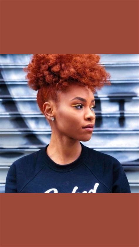 natural hairstyles for black women | Ginger hair color, Hair styles, Hair color for black hair