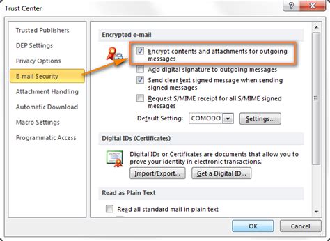 Email Encryption In Outlook How To Encrypt Messages With Digital Id