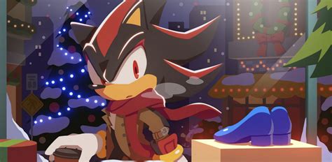 Shadow The Hedgehogs Emotional Depth Explored In Official Festive Artwork From Sonic Gizmochina