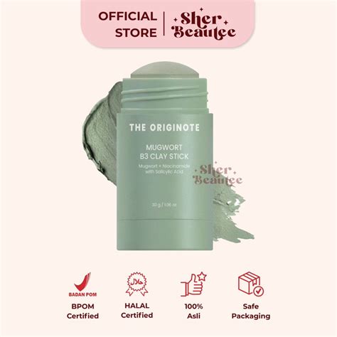 Jual The Originote Mugwort B3 Clay Stick Mask 30gr Shopee Indonesia