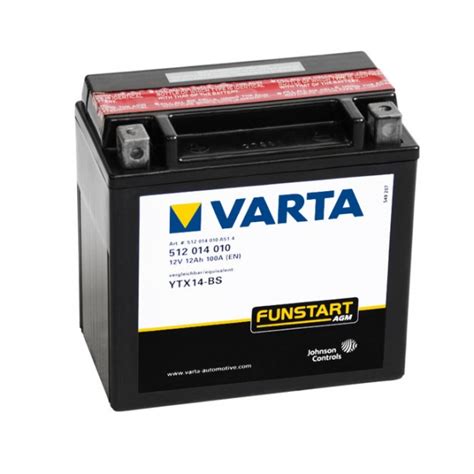 Batterie Quad VARTA YTX14 BS 12v 12ah Batterie4moto Fr