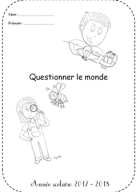 Page De Garde Questionner Le Monde Cp