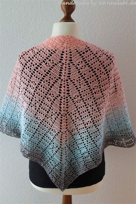 Mein Erster CAL Mein Mosaik Tuch Crochet Top Crochet Shawl Crochet