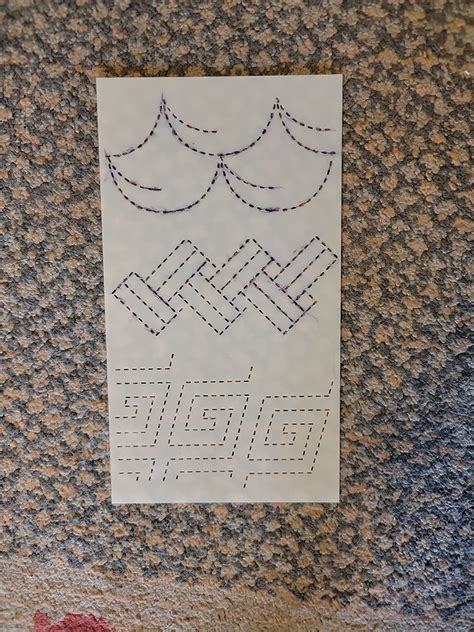 $7/mo - Finance Sashiko Stencils, Traditional Collection: 9 Embroidery