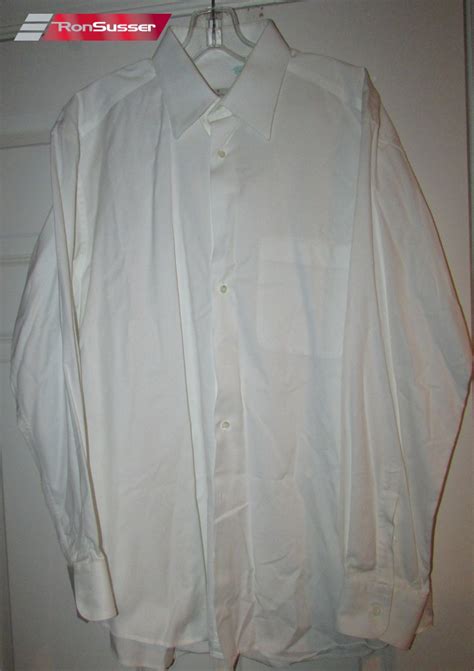 Ermenegildo Zegna Mens Long Sleeve White Dress Shirt 41 16 Large Italy