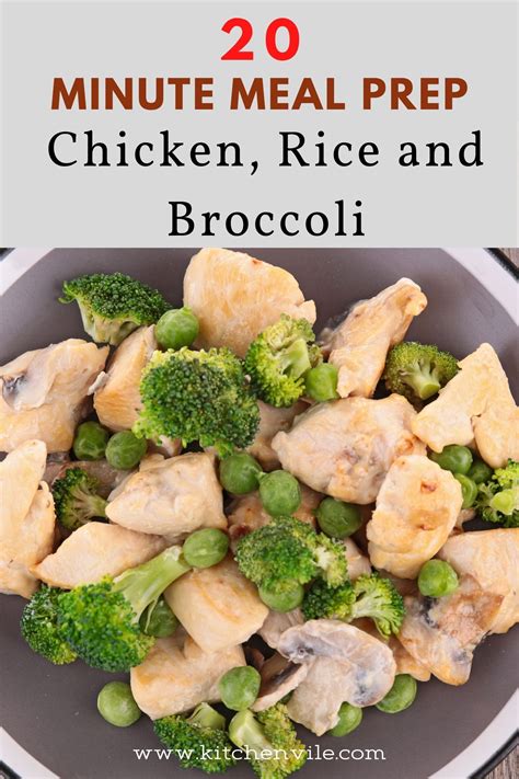 20 Minute Meal Prep Chicken Rice And Broccoli Chicken Meal Prep