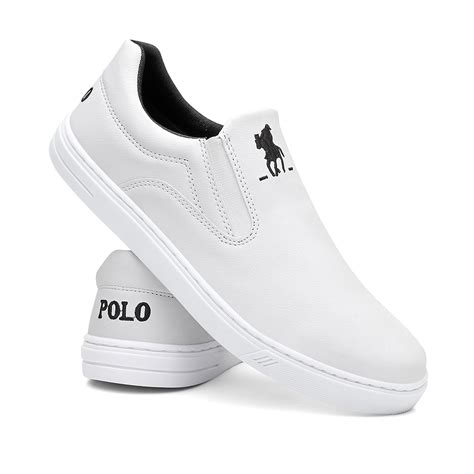 Tenis Masculino Polo Plus Sapatenis Mule Estilo Sapatilha Slip On