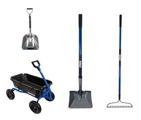 Shop Kobalt 7 Cu Poly Yard Cart And Garden Tool Kit At