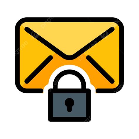 Mail Or Message Encrypted Safety Protect Lock Png And Vector With