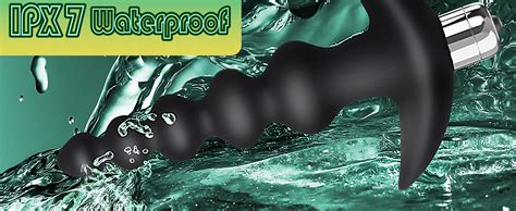 Amazon Vibrating Anal Beads Butt Plug Yosposs Flexible Silicone Vibration Modes