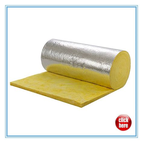 Aluminium Foil Facing Fiber Glass Wool Blanket China Glasswool And Sound Insulation