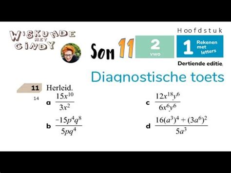 Klas 2 H1 V2 Diagnostische Toets Som 11 Herleid Delingen Breuken