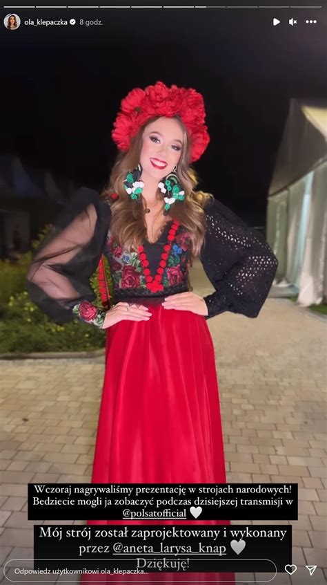 Miss Supranational Tak Wygl Da A Aleksandra Klepaczka W Narodowym