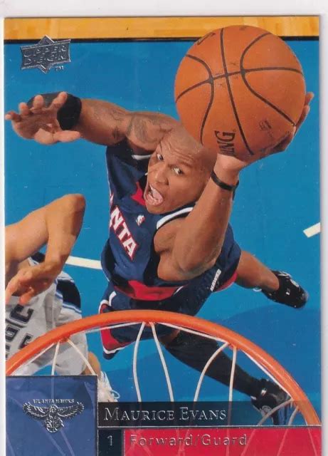 2009 UPPER DECK NBA Baloncesto Cartas N º 6 Maurice Evans EUR 1 00