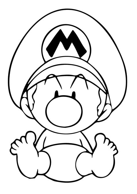 Dibujos De Beb Mario Para Colorear Para Colorear Pintar E Imprimir