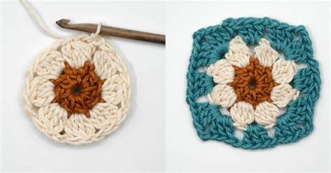 How To Crochet A Daisy Granny Square Easy Step By Step