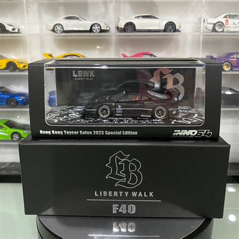 Jual Inno64 Liberty Walk F40 Matte Black Hong Kong Toy Car Salon