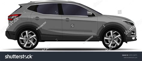 Realistic Suv Car Side View Stock Vector (Royalty Free) 1975118771 ...