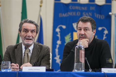 Salvini E Fontana Inaugurano Il Nuovo Ponte Di San Benedetto Po