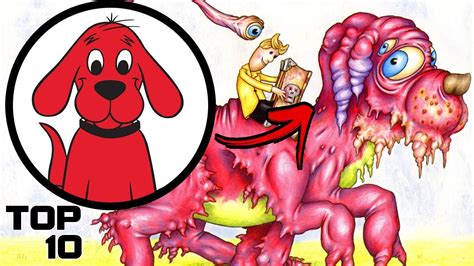 Top 10 Scary Clifford The Big Red Dog Urban Legends - YouTube