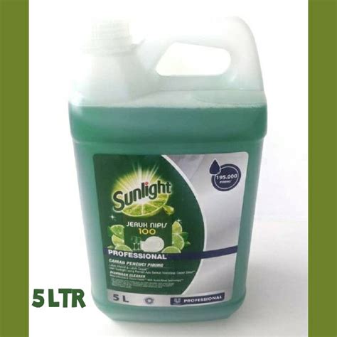 Jual Sabun Cuci Piring Sunlight 5 Liter Professional Kemasan Jerigen 5