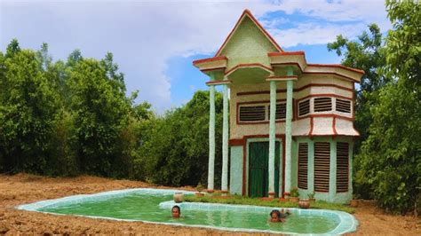 Days Build The Most Beautiful Two Story Hybrid Mud Villa With