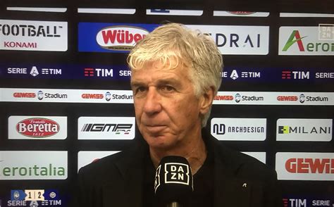 Gasperini Dice Che L Atalanta Non Meritava Di Perdere Con L Inter