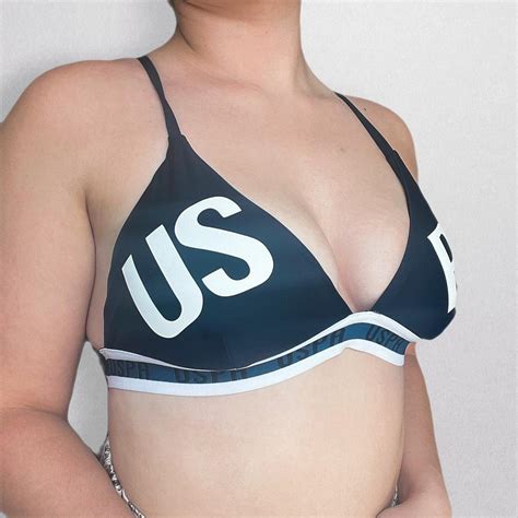 Usa Polo Ralph Lauren Bikini Top Uspa Size Medium Depop