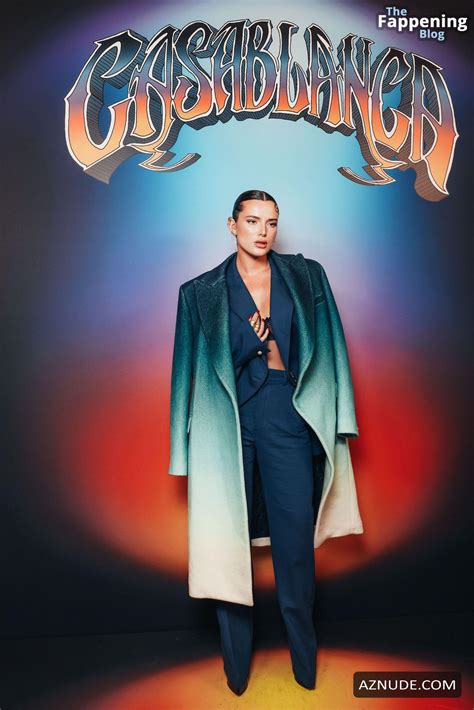 Bella Thorne Sexy Stuns In A Hot Sheer Bra At Casablanca S Paris Fashion Week Show Aznude