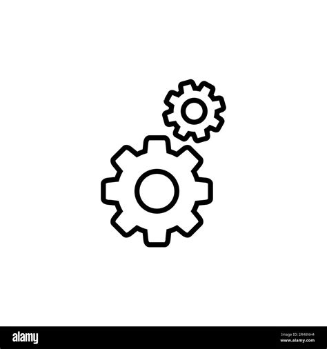 Setting Icon Vector Cog Settings Icon Symbol Stock Vector Image Art