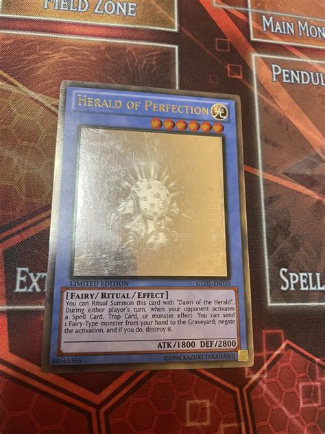 Yugioh Herald Of Perfection GLD5 EN030 Ghost Rare Limited Edition NM