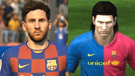 LIONEL MESSI FIFA EVOLUTION FACES AND RATINGS FIFA 07 FIFA 20