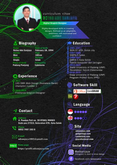 17 Contoh Cv Yang Baik Format Word Terbaru Galeri Jobseeker