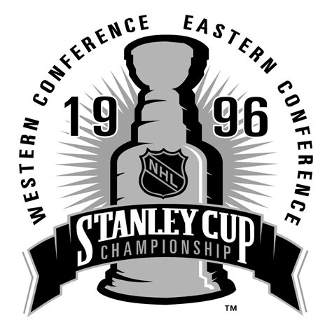 Stanley Cup 1996 Logo Black And White Brands Logos