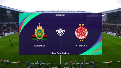 AS FAR Rabat Vs Wydad Casablanca 29 12 2022 Botola Pro PES 2021 YouTube