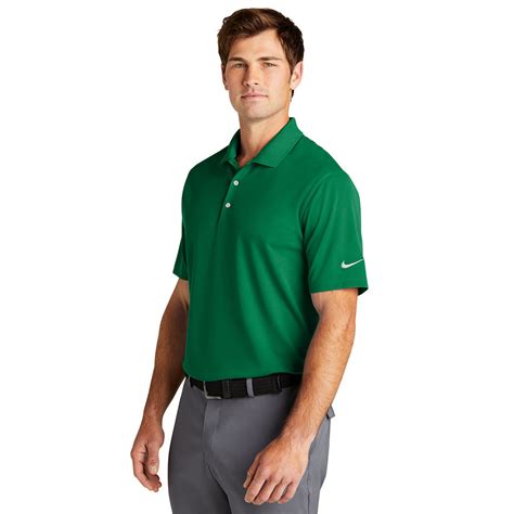 Corporate Logo Nike Mens Lucid Green Dri Fit Micro Pique 2 0 Polo