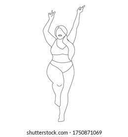 Skinny Girl Nude Stock Vectors Images Vector Art Shutterstock