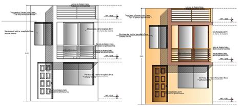 Modern house elevation is given in this cad file. Download this 2d cad ...