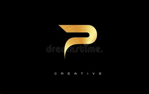 Logotipo De La Letra P Del Oro Vector Del Dise O De Letra De P