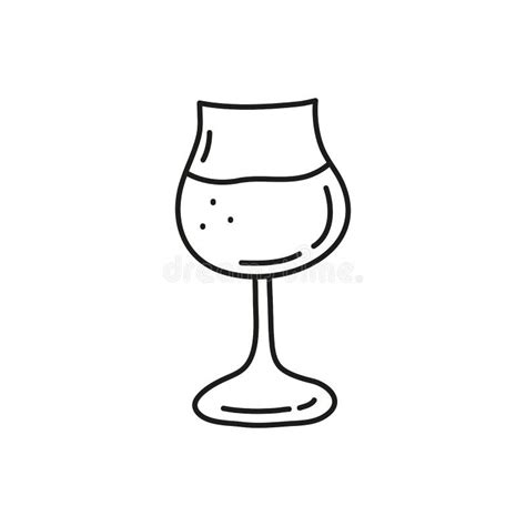 Outline Wine Bucket Vector Icon Isolated Black Simple Line Element Illustration From Alcohol